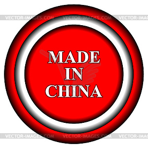 Made in China icon - vector clipart