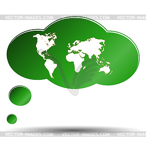 World icon - stock vector clipart