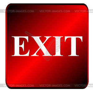 Exit symbol - vector clipart