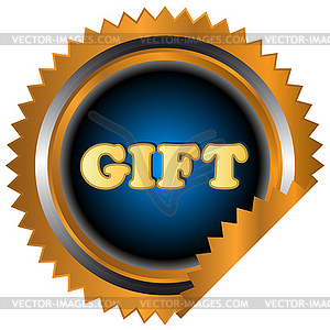 Gift icon - vector clipart