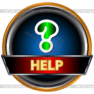 Help icon - vector clip art