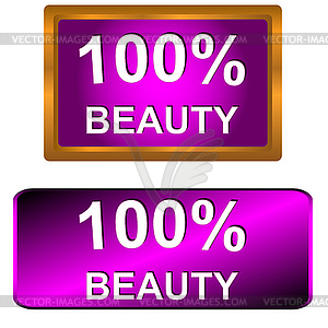 New beauty icons - vector image