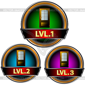 Levels set - vector clipart