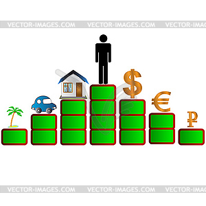 Top success - vector clipart