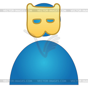 Man in mask - vector image