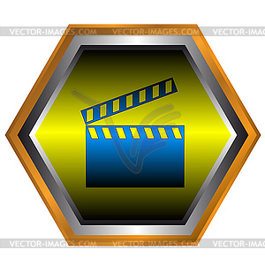 Movie symbol - stock vector clipart