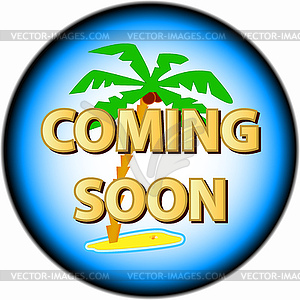 Coming soon logo - vector clipart