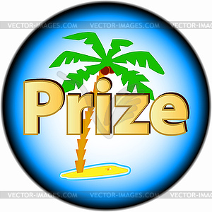 New prize logo - vector image