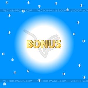 Abstract bonus icon - vector image