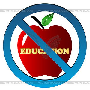 No education icon - vector image
