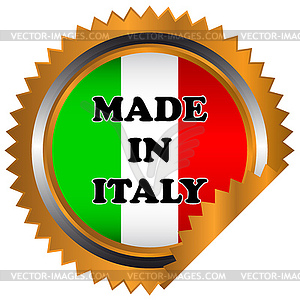 Made in italy icon - vector image