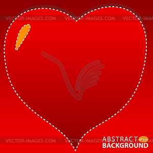 Heart abstract background - vector image