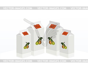 Package for juice - vector EPS clipart