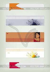 Set of colourful booklets - vector image