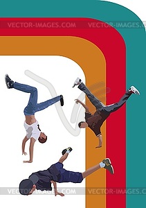 Breakdance - vector image