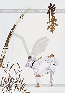 Karate occupations - vector clipart