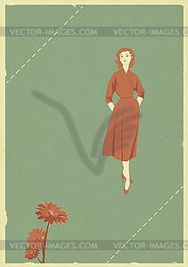 Retro fashion - vector image
