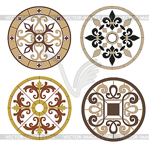 Vignettes mosaic - vector clipart