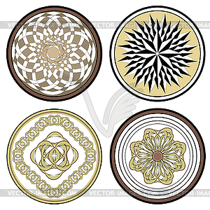 Vignettes mosaic - vector clip art