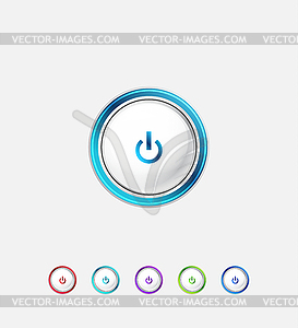 Power button - vector image