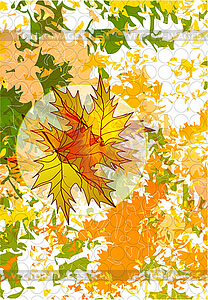 Abstract autumn background - vector image