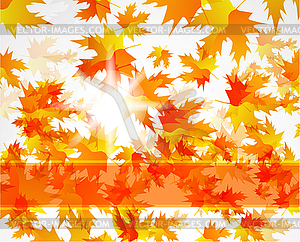 Abstract autumn background - color vector clipart