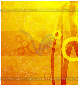 Abstract orange background - royalty-free vector clipart