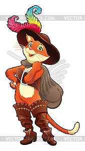 Puss in boots - vector clip art