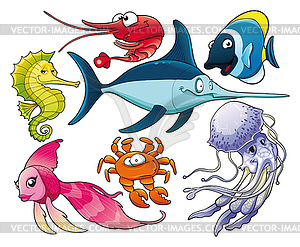 Marine life - vector clipart