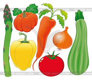 Vegetable family - vector clipart