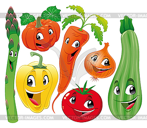 Vegetable family - vector clipart