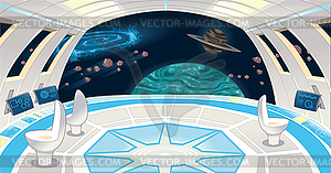 Spaceship interior - vector clip art