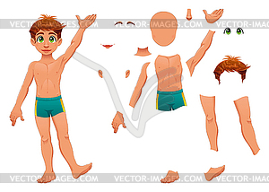 Parts of body - vector clipart / vector image