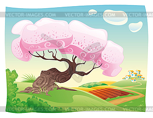 Countryside - royalty-free vector clipart