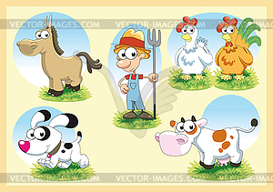 Farm Family - vector clipart