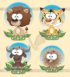 Funny Animal of Africa - vector clipart