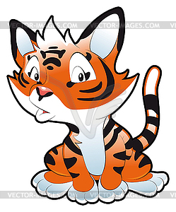 Baby Tiger - vector clipart