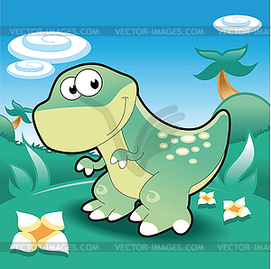 Baby Tyrannosaur - vector clip art