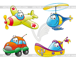 Family of vehicles - vector image