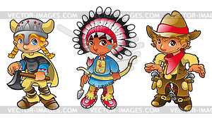 Historical characters - vector clipart