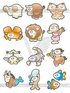 Funny Zodiac - royalty-free vector image