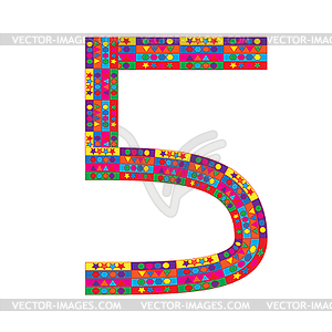Number  - royalty-free vector clipart