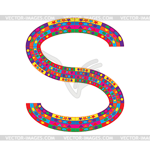 Letter S - Vector Clipart   Vector Image
