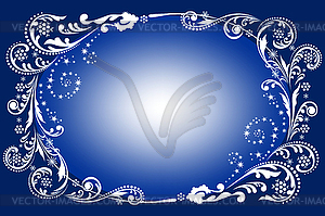 Frosty winter tracery - vector clipart