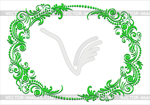 Green spring pattern - vector clipart