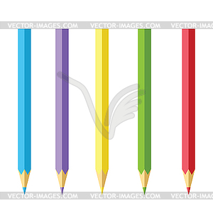 Карандаши - изображение векторного клипарта