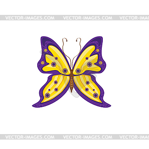 Violet butterfly - vector image