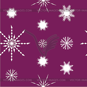 Seamless snowflake texture - vector clipart