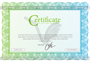 Certificate template for diplomas - vector EPS clipart