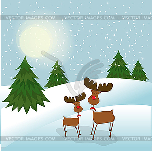 Christmas greeting card - royalty-free vector image